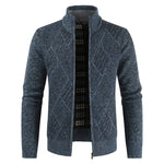 Stand Collar Knit Sweater Plus Velvet Cardigan Jacket