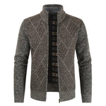Stand Collar Knit Sweater Plus Velvet Cardigan Jacket