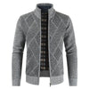 Stand Collar Knit Sweater Plus Velvet Cardigan Jacket